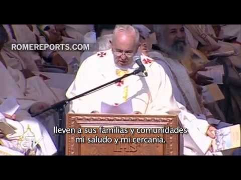 Papa en Misa de Amán: “La paz se consolida si reconocemos que todos tenemos la misma sangre”
