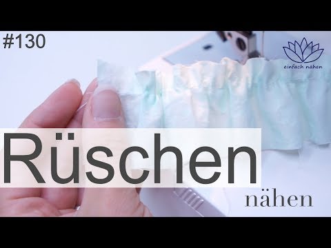 Rüschen mit der Nähmaschine - mit Anna von einfach nähen