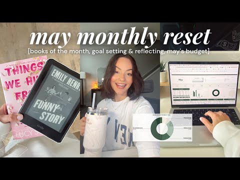 MAY RESET ROUTINE 💸 | monthly budget, april reflection, new goals & monthly book wrap up!