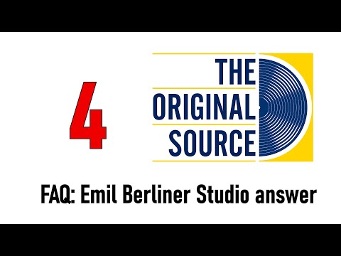Original Source Series FAQ #4 - Answered by Sidney and Rainer from Emil Berliner Studios