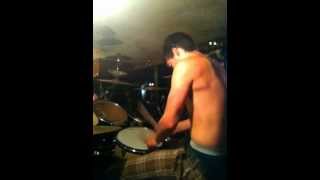 Me messin around on the drums (recorded with iPod)