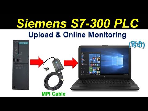 🔴How to upload S7 300 PLC program in Simatic Manager Using MPI cable | Online monitoring | हिंदी