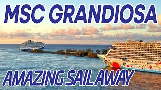 Amazing Sail Aways from Nassau | MSC Grandiosa Vlogs | Ep  4