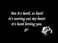 bon jovi - it's hard letting you go ( lyrics ) 