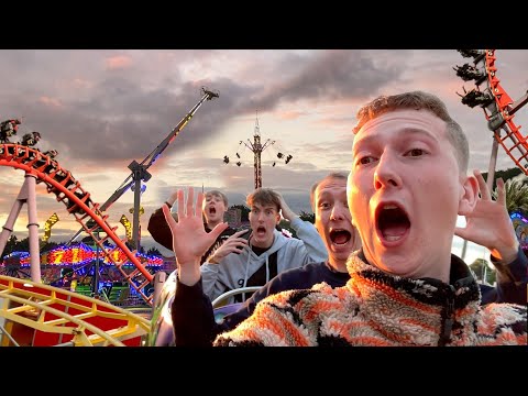 TERRIFYING FAIRGROUND RIDES !!! | Christchurch Fair Vlog