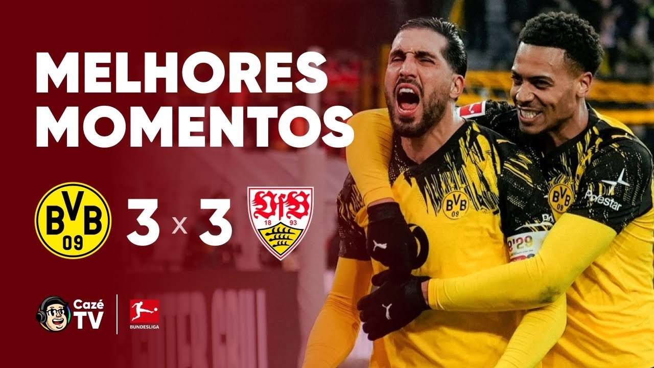 MELHORES MOMENTOS: BORUSSIA DORTMUND 3 X 3 STUTTGART | BUNDESLIGA 2025/2026 | 11ª RODADA