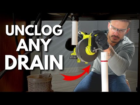 How to Unclog a Drain with the RYOBI 18V ONE+ Drain Snake
