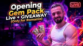 LIVE Opening Pokemon Gem Packs + GIVEAWAY (Only for Romania)