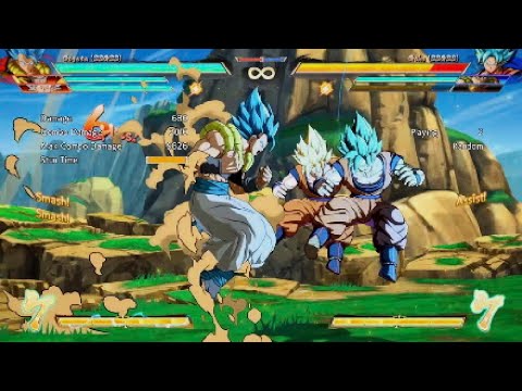 [Dbfz] Gogeta tiger knee link on 2 characters tod