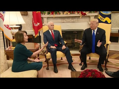 Raw Video: Trump Meeting With Pelosi, Schumer Becomes Heated
