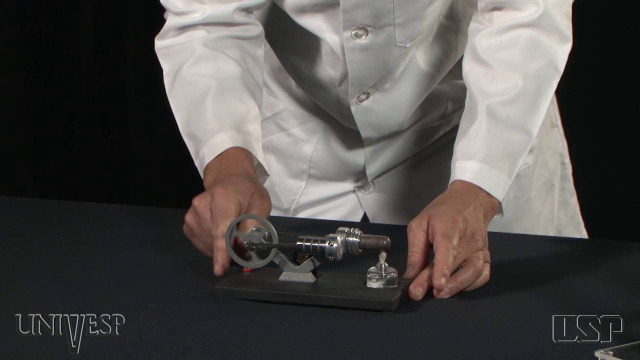 Tema 11 - Aplicações das leis: Máquina Térmicas | Experimento - Máquinas térmicas de Stirling