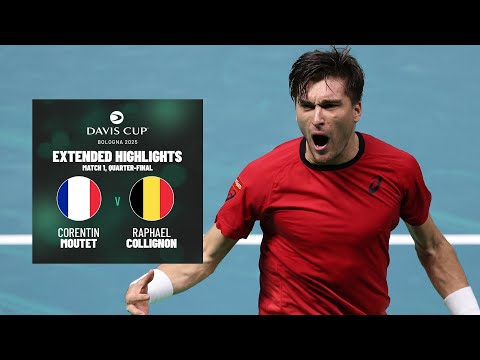 Raphael Collignon STUNS Moutet! 💥 | France v Belgium | Extended Highlights | 2025 Davis Cup Final 8