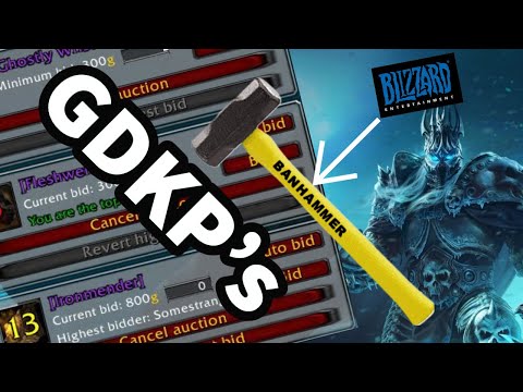 Blizzard COULD Ban GDKP runs now the token is in the game