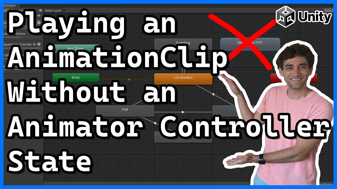 Play an Animation Clip Without an Animator Controller State | Playables API | Unity Tutorial