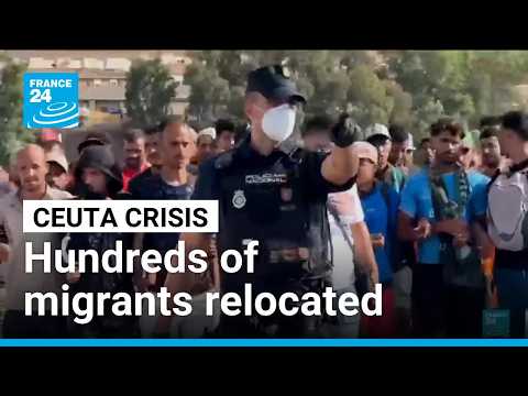 Hundreds of migrants relocated to temporary shelters following Ceuta border crisis