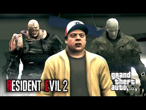 Mr. X vs. Nemesis Resident Evil 2 Remake - (GTA 5 Cinematic)