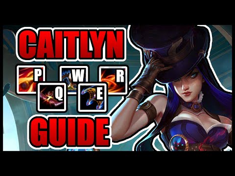 CAITLYN Abilities in Under 4 Minutes [League of Legends]