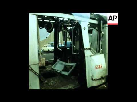 SYND 16 3 76 BOMB ON LONDON TUBE TRAIN