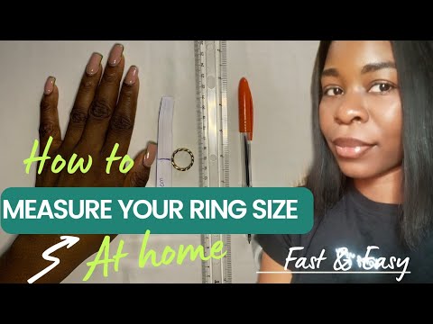 How to get your ring size using a tape measurement #wedding #engagement | Nigeria