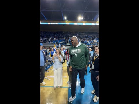 Kareem Abdul-Jabbar & Magic Johnson Take in MSU vs. UCLA