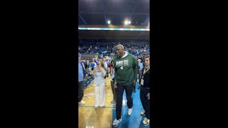 Kareem Abdul-Jabbar &amp; Magic Johnson Take in MSU vs. UCLA