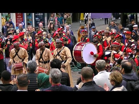 ROYAL ARMY OF OMAN PIPE BAND PERFORM AT GLASGOW'S PIPING LIVE FESTIVAL 2018 PART 2