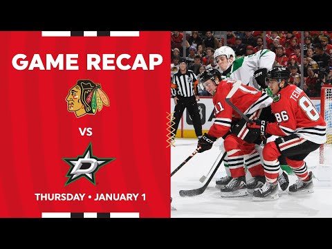 Blackhawks vs. Stars Game Highlights | 1.1.26