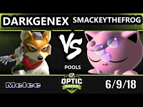 Optic Arena SSBM - DarkGenex (Fox) Vs. SmackeyTheFrog (Jigglypuff) Smash Melee Pools