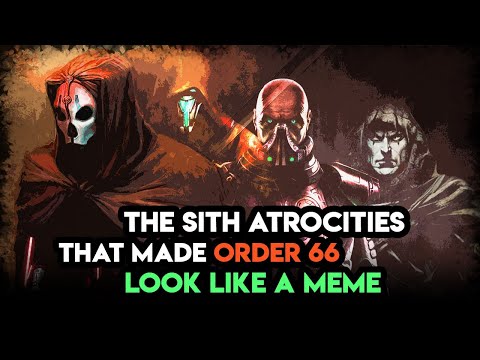 Why Order 66 Was TAME in Comparison to Old Republic Sith Threats