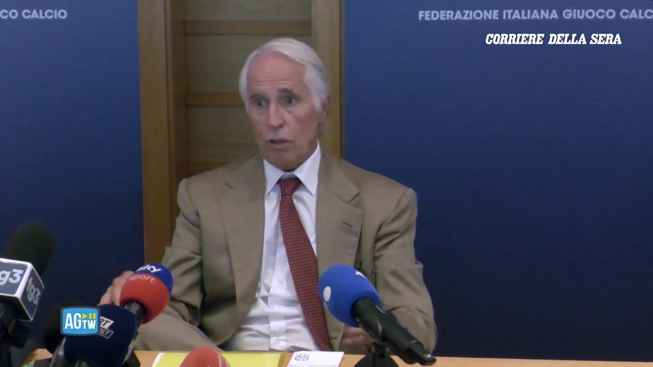 Figc, la conferenza stampa del presidente Malagò: Mancini è il nuovo ct della Nazionale