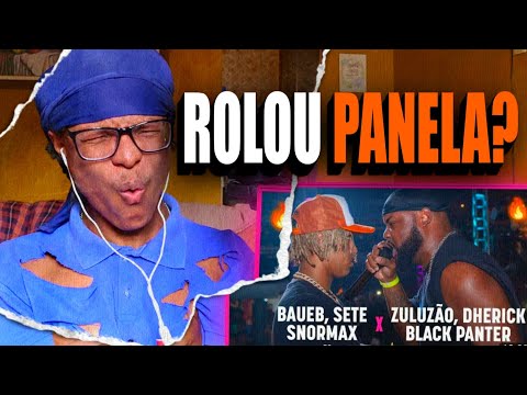 (INSANO) ZULUZÃO, BLACK PANTER E DHERICK x BAUEB, SETE E SNORMAX | React [1 FASE | #BDN100]