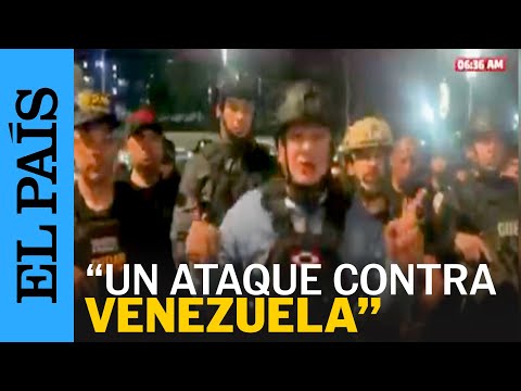 ATAQUE VENEZUELA | Diosdado Cabello sale a la calle con chaleco antibalas para "llamar a la calma"