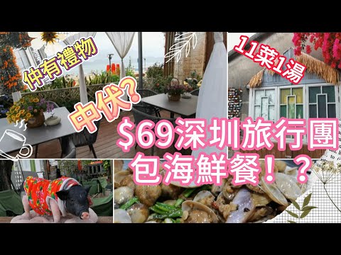 $69深圳大鵬一日旅行團, 11菜1湯海鮮餐, 仲有禮物, 信唔信？伏唔伏！？要買夠嘢先准走？深圳一日遊| 深圳好去處| 深圳美食| 大鵬所城|較埸尾| 海鮮餐| 抵玩旅行團| 領華旅遊