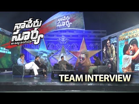 Naa Peru Surya Team Inteview