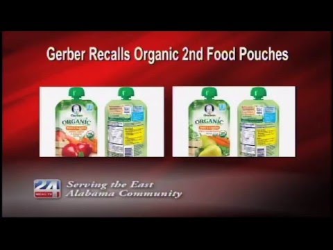 Gerber Recalls Organic 2nd Food Pouches