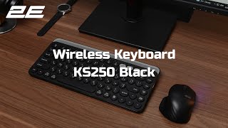 Wireless Keyboard 2E KS250 Black