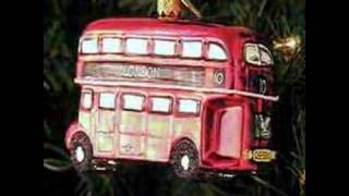 Double Decker Bus, London Ornament - Glass