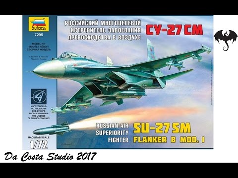 Zvezda 7295 Russian Air Superiority Fighter SU-27 SM Flanker B Mod I 1/72