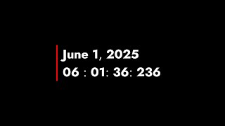 JavaScript Milliseconds Clock with HTML CSS | HTML CSS JavaScript Milliseconds Clock @raselcoder