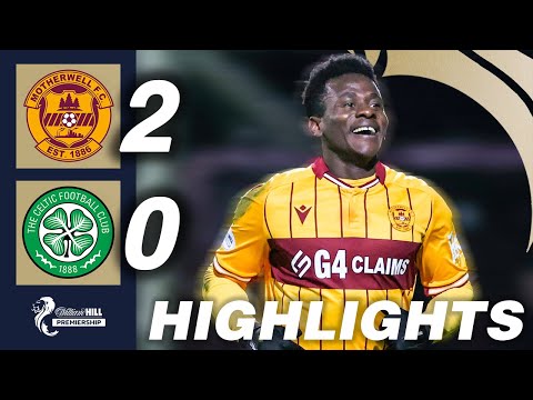 Motherwell 2-0 Celtic | HIGHLIGHTS | William Hill Premiership