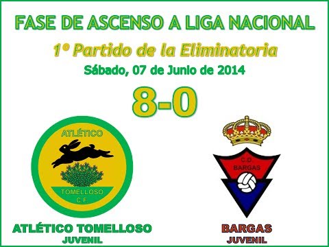 Video Resumen ATLÉTICO TOMELLOSO JUV.-BARGAS JUV.