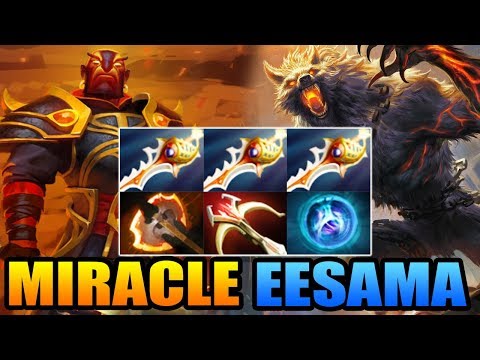 Miracle- [Ember Spirit] vs EE-Sama [Lycan] 3 Divine Rapiers xD LMAO Dota 2