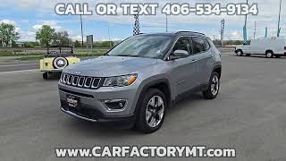 2021 Billet Silver /Gray Jeep Compass Limited (3C4NJDCB1MT) with an 2.4 I4 engine, 9 speed automatic transmission, located at 4562 State Avenue, Billings, MT, 59101, (406) 896-9833, 45.769516, -108.526772 - 2021 Jeep Compass Limited 4WD - One owner! 2.4L L4 DOHC 16V Engine - 9 speed automatic transmission - 4WD - 50,690 miles - One owner! Limited package - air conditioning with dual zone climate control - tilt and telescoping steering wheel - adaptive cruise control - touchscreen bluetooth audio - Photo #0