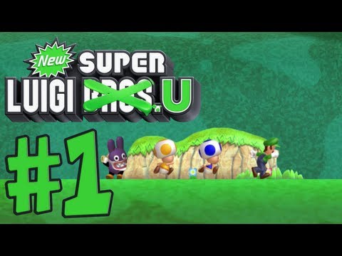 New Super Luigi U - 100% Co-op Walkthrough Part 1