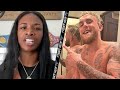 CLARESSA SHIELDS GETS ANGRY & SHUTS DOWN JAKE PAUL LEAKED EMAIL QUESTION FROM REPORTER!