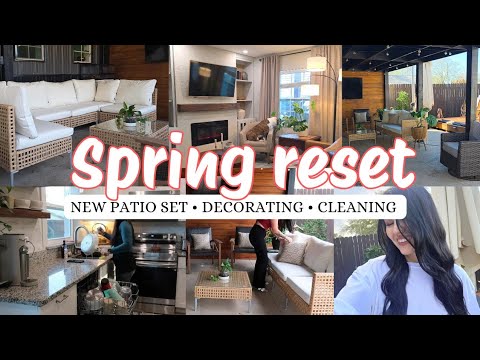 Small Home Spring Refresh 🌿 | Patio Makeover + Clean & Decorate With Me