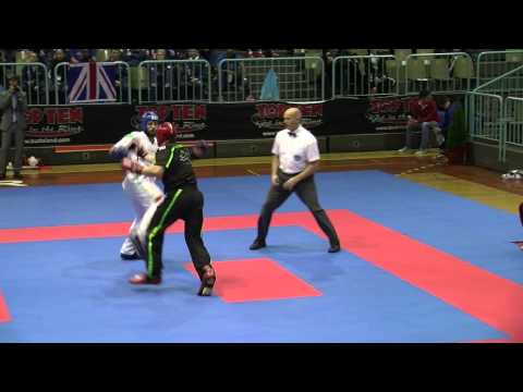 Kevin White IRL v Zsolt Moradi HUN WAKO European Championships 2014