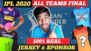 IPL 2020 | All Teams | RCB | KKR | KXIP | SRH | RR | new | final jersey | sponsors