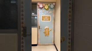 Gingerbread door decor idea for your classroom! Run, run as fast as you can! #classroomsdecor