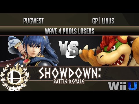 Showdown Battle Royale WAVE 4 POOLS LOSERS - Pugwest (Marth) vs GP | Linus (Bowser)